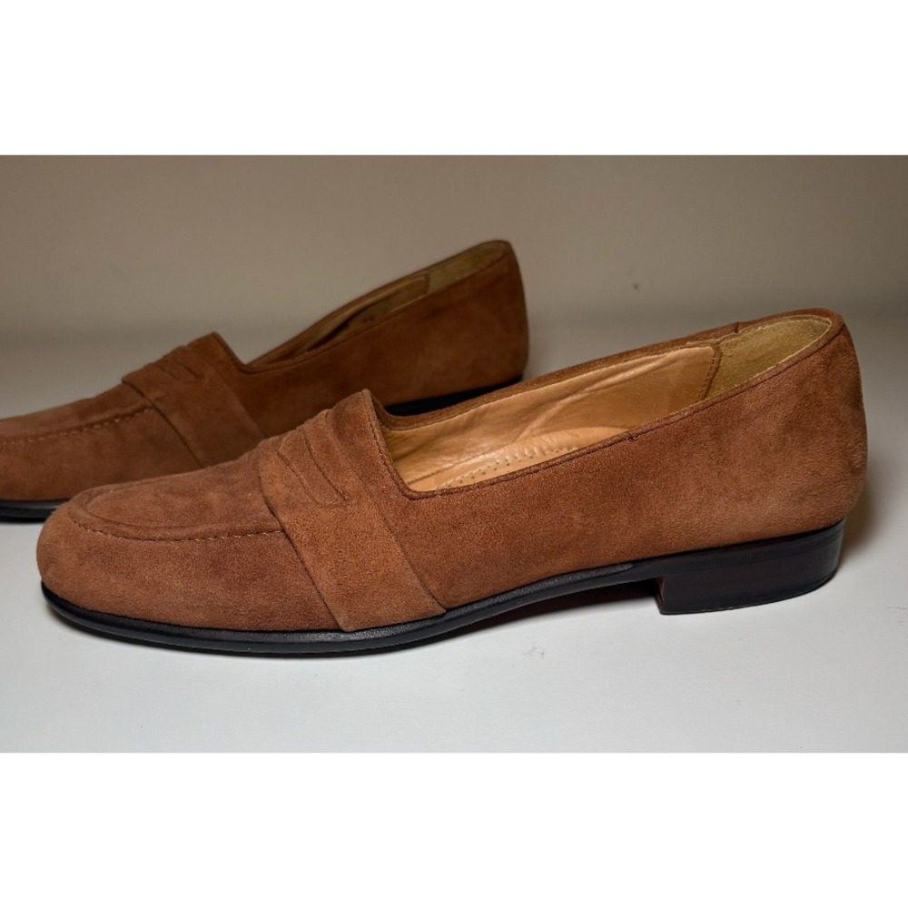 Zelli Italia Brown Suede Loafers | Size 9.5